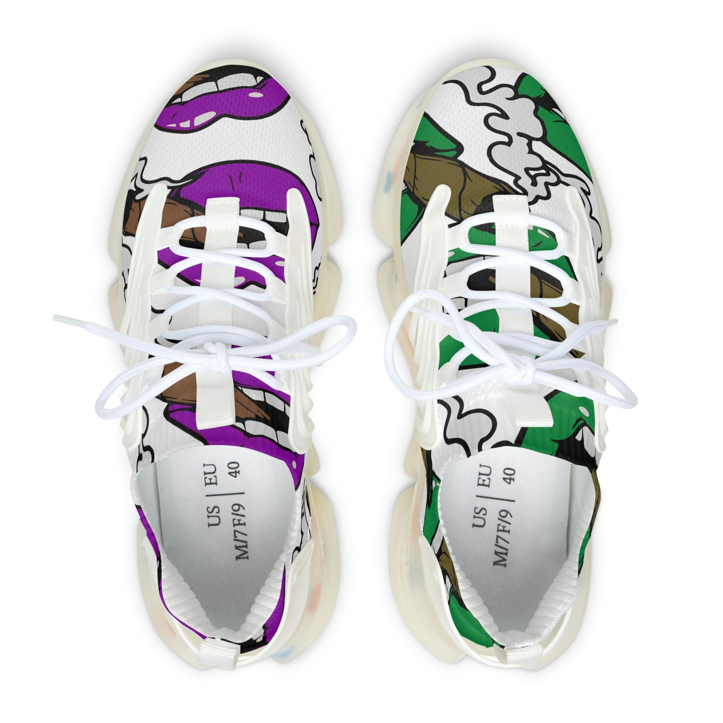 Cucamelon Plum Mesh Sneakers