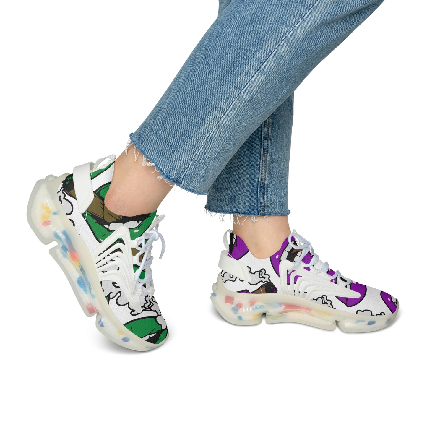 Cucamelon Plum Mesh Sneakers